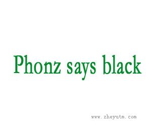 Phonzsaysblack