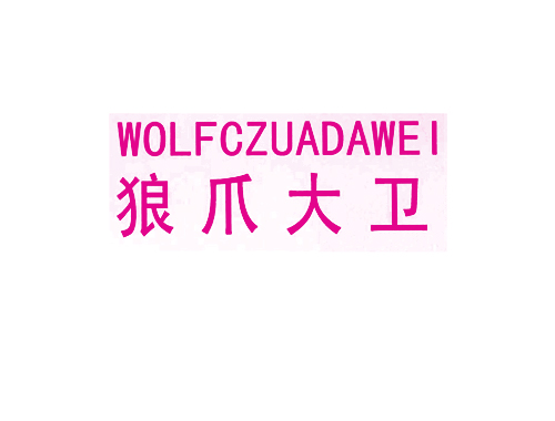 狼爪大卫 WOLFCZUADAWEI