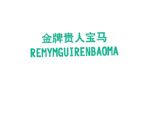 金牌贵人宝马 REMYMGUIRENBAOMA